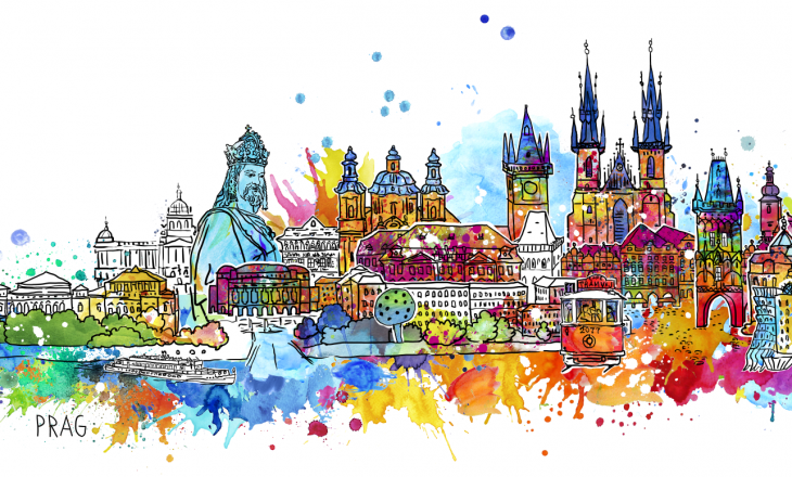 Happy Skyline – „I love Prag“