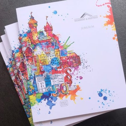 Kunst für Jubiläum Kanzlei Munkert & Partner – Firmengeschichte innovativ sichtbar machen!