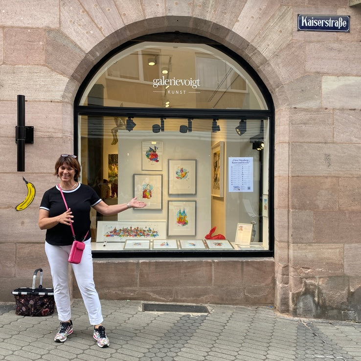 Kunstausstellung von Birgit Osten – „I love Nürnberg – Kunst und Kirche“ zum Kirchentag in der Lorenzkirche