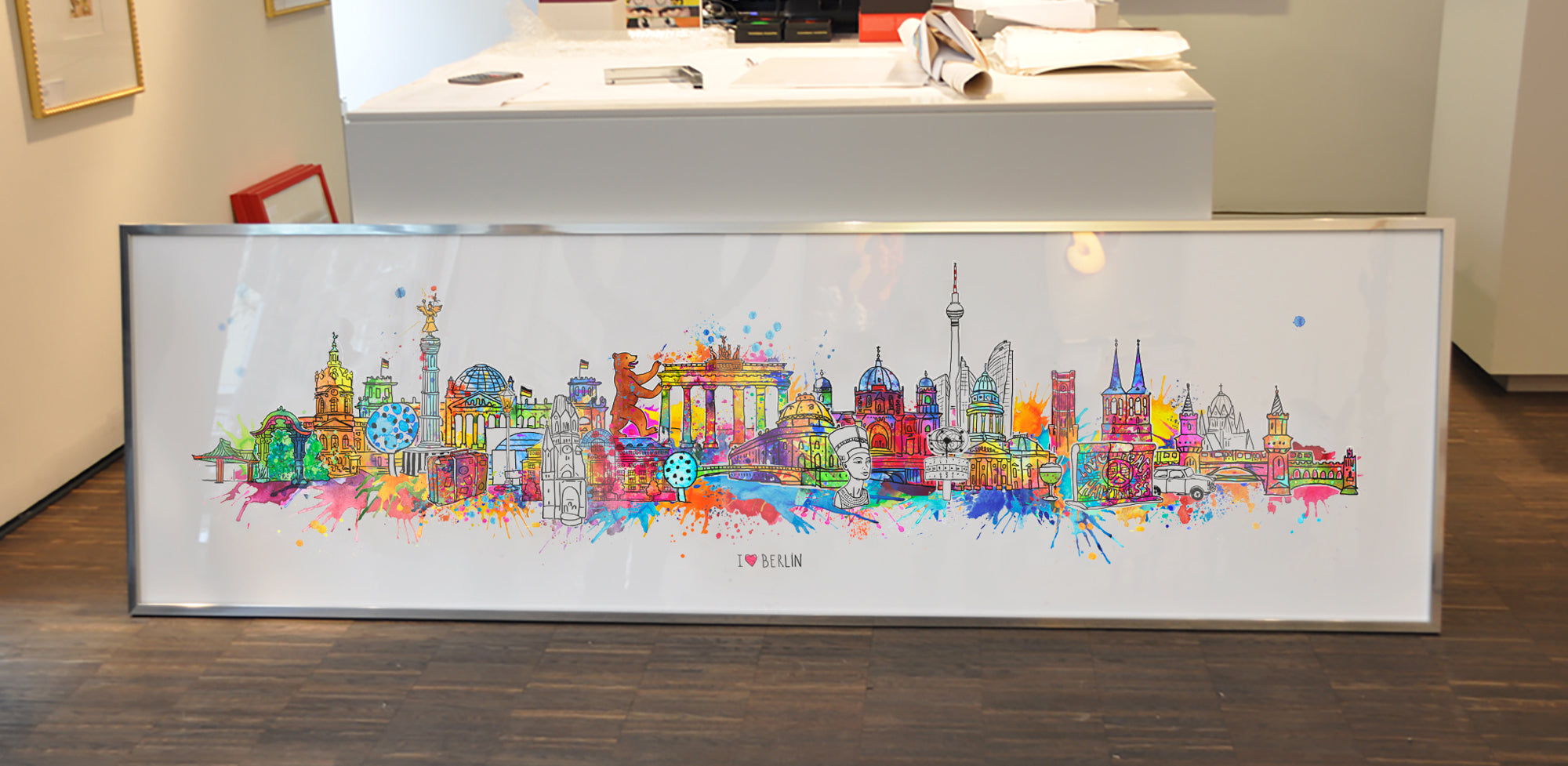 Birgit Ostens Kunst-Skyline für Berlin: schrillbunt, frech, liebenswert!